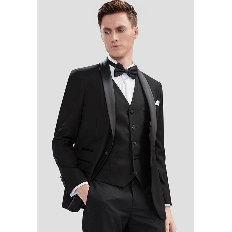Lin2188-Loose-fitting costume intelligent sens haut de gamme de veste d'affaires
