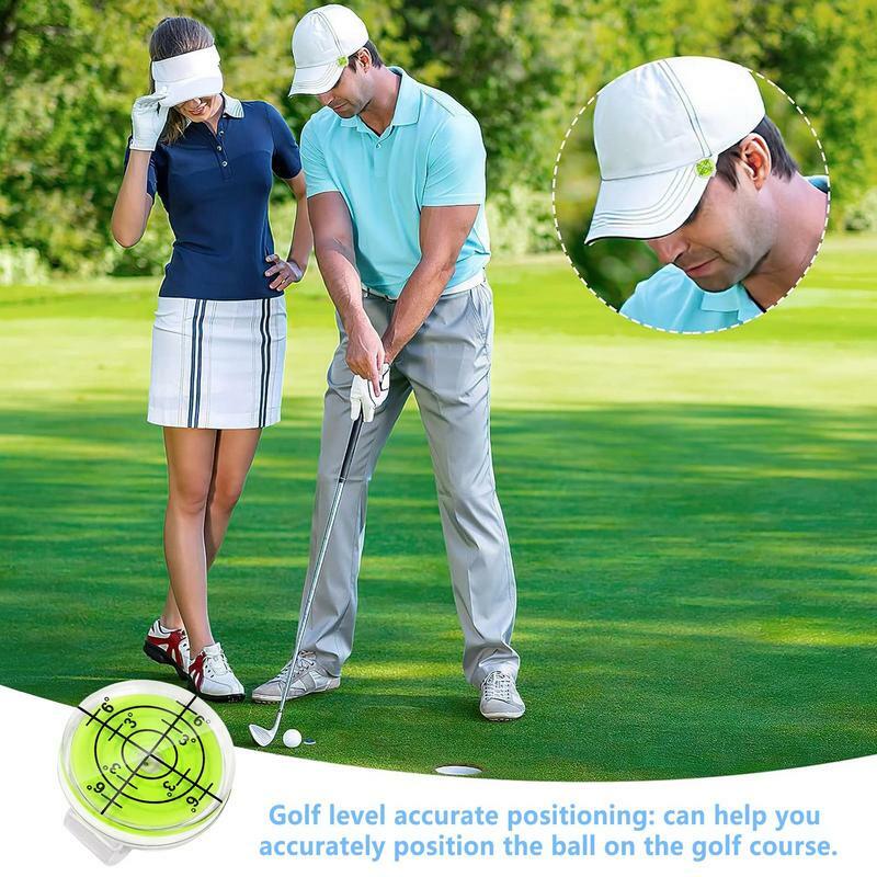 Golf Ball Marker Slope Reader Putt Golf Ball Marker Magnetic Hat Clip High Precision Reader Golf Ball Marker Hat Clip for Men