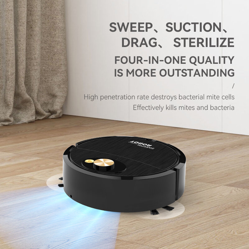Robot de barrido inteligente 3 en 1, barredora para el hogar, aspiradora inalámbrica UV