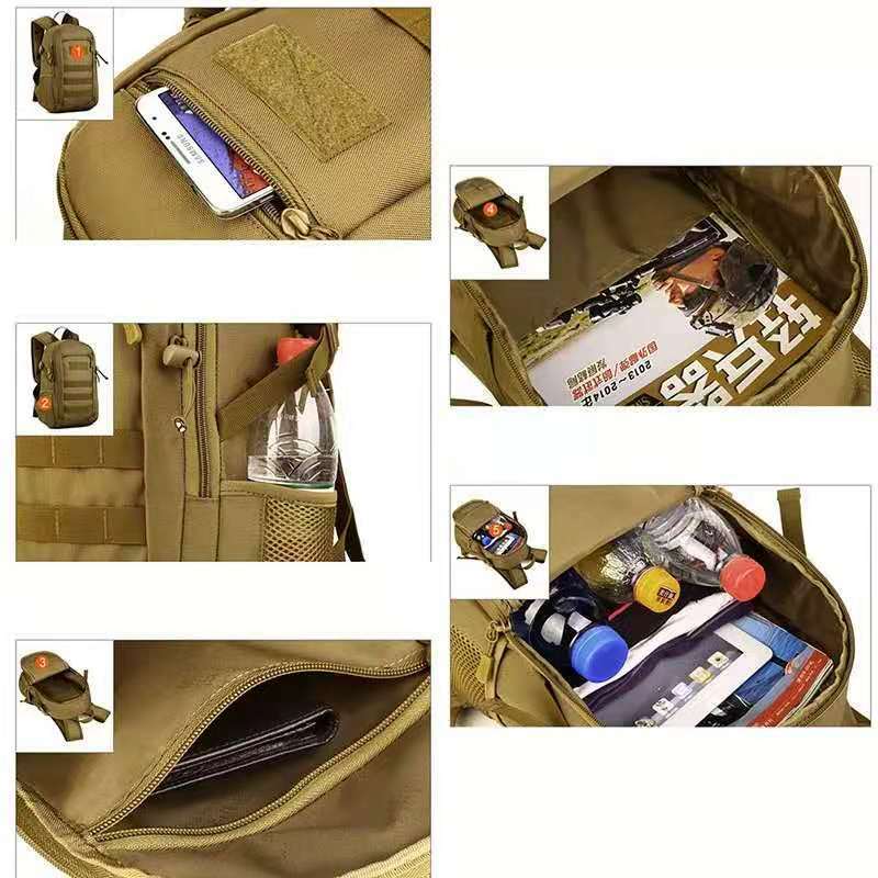 CEAVNI Men's Backpack Camouflage Tactical Backpack Large Capacity 20L Travel Backpack Waterproof Sports Backpack Outdoor Bag