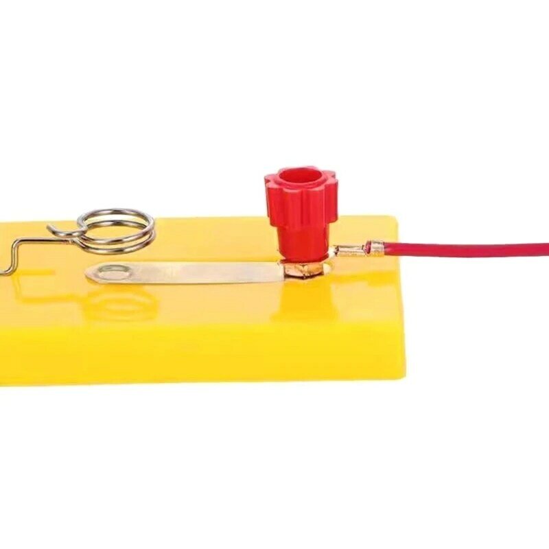 Cable prueba horquilla en forma cobre 20 para experimentos física y electricidad
