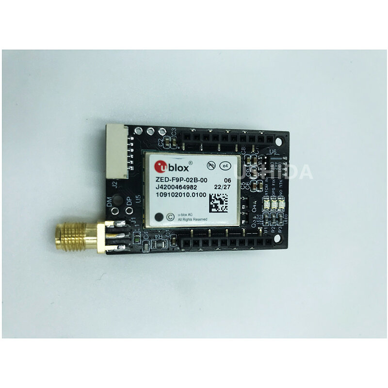 UBLOX ZED-F9P-02B GNSS RTK 차동 고정밀 센티미터 레벨 GPS 모듈 보드, GNSS Beidou UAV 매핑 f9p 보드, 1 개
