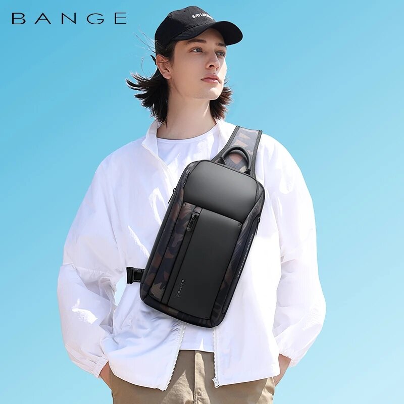 BANGE New Oxford Trendy Waterproof Chest Bag Six Trend Colors Fashion Items, Large Capacity Memory for Both Men and Women