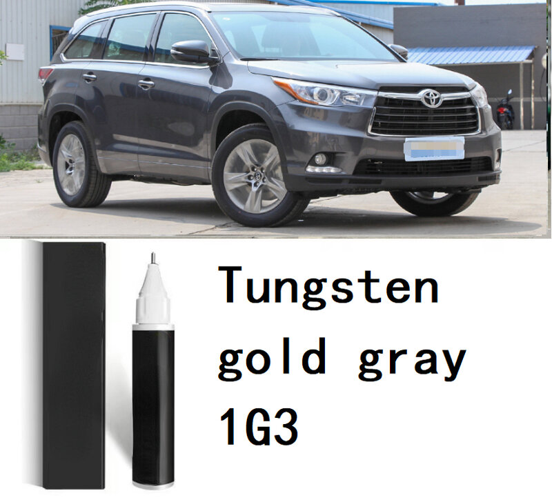 Adecuado para Reparación de Pintura de Toyota, lápiz para arañazos, tungsteno gris 1 G3, cristal de titanio gris 1 K6, Metal gris Celestia 1k3