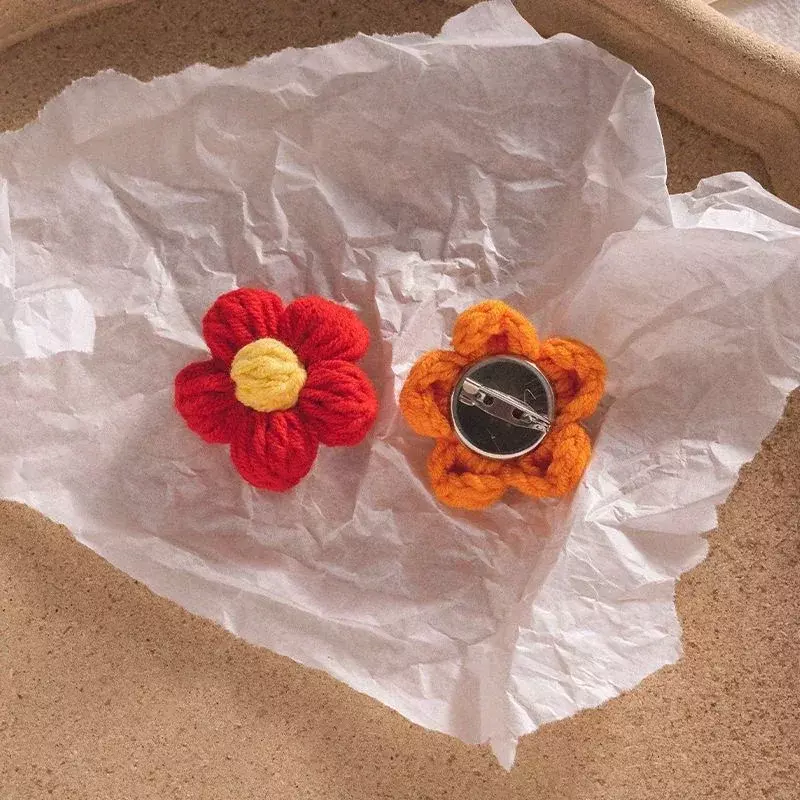 2-50 Stuks Handgebreide Bloemen Mini Kleurrijke Bloem Applique Naaien Patches Voor Kleding Hoeden Bruiloft Decor Diy Ambachtelijke Benodigdheden
