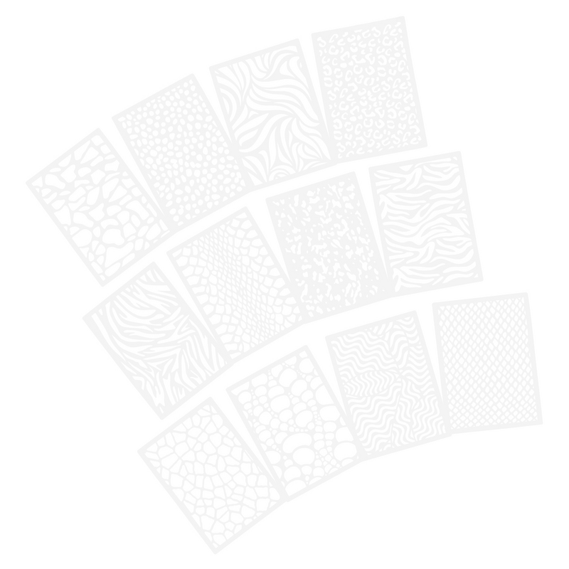 12 szt. Szablon natryskowy wzór w cętki zmywalna szablony do malowania ścienna do malowania przenośna