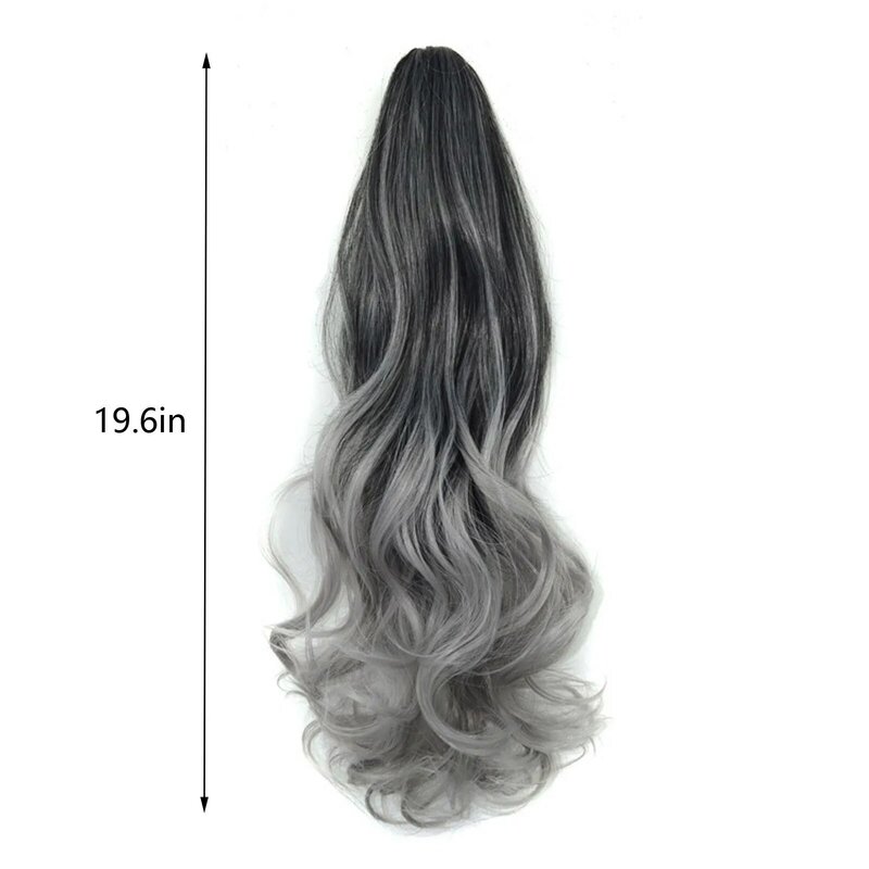 Long Wavy Straight Claw Clip On Ponytail Hair Extension Synthetic Ponytail Extension Hair For Women Ponytail Hair Hairpiece