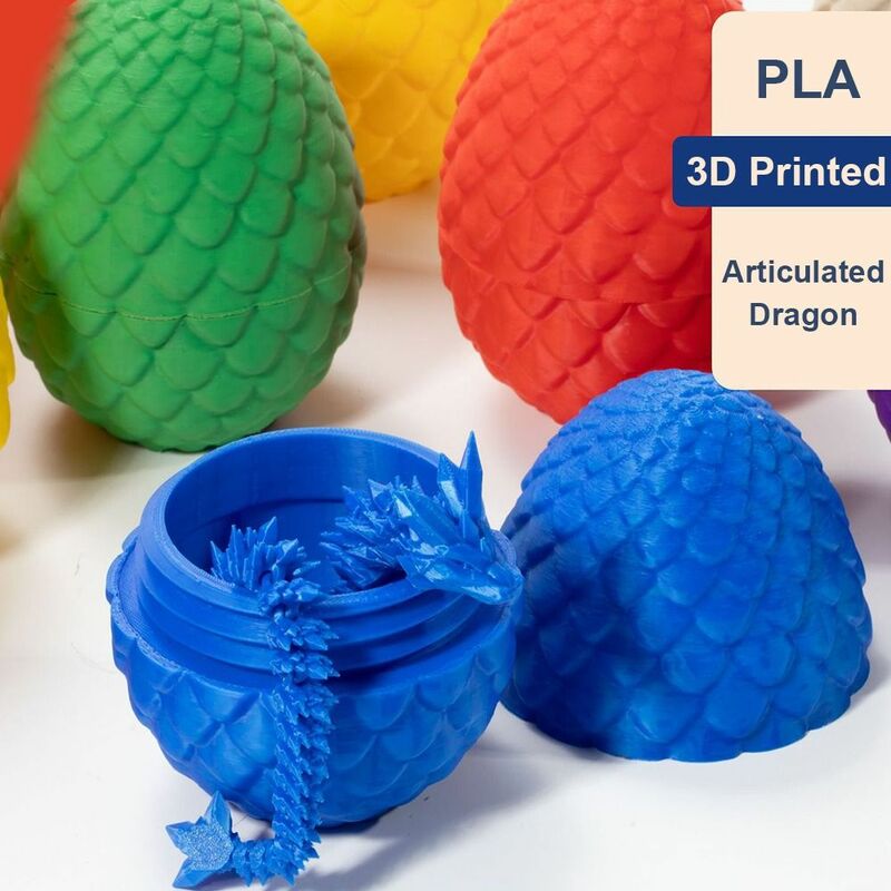 3D Impresso Dragão com Dragon Egg, Fidget Brinquedos, Articulações Móveis, Cristal, Tanque de Peixes