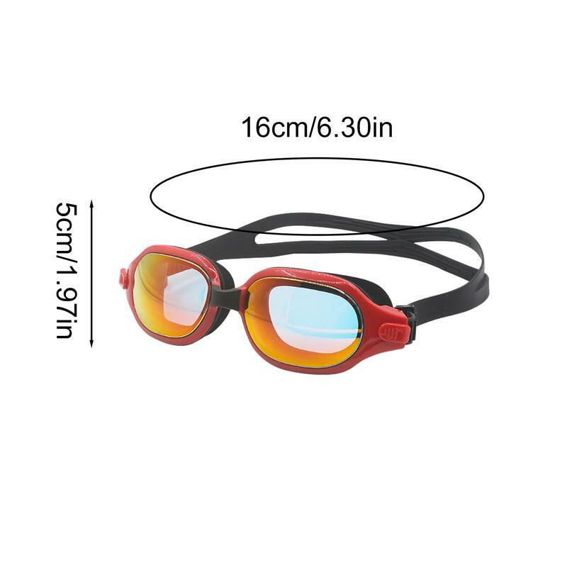 Óculos de natação para meninos e meninas, Anti-Fog, Clear Vision, Adulto, Júnior, Juventude, Óculos de natação