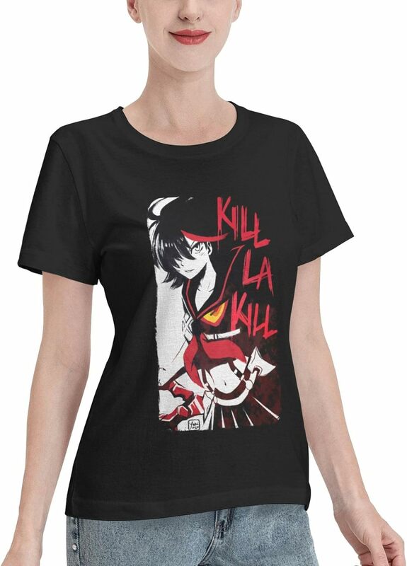 Kill La Kill Anime تي شيرت للنساء ، تي شيرت قطني ، قمم برقبة مستديرة ، قمصان كاجوال بأكمام قصيرة ، الصيف