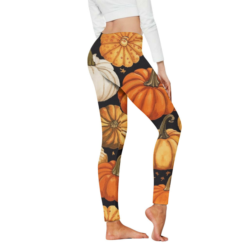 Halloween leggings impressão para as mulheres, calças esporte, cintura alta, levantador de bunda, magro, ginásio, jogging, treino