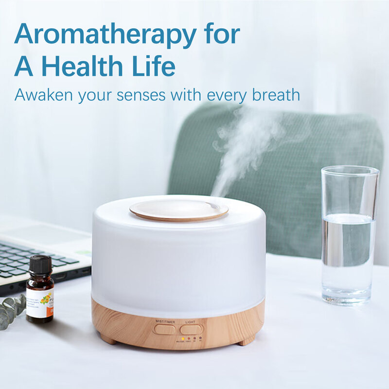 Diffusore d'aria elettrico intelligente per la casa, umidificatore, aromaterapia, deodorante per ambienti, 500ML
