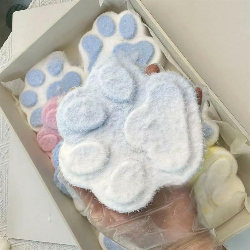 Mochi Taba ของเล่นใหม่ Fidget MINI Kawaii Plush ซิลิโคนอุ้งเท้าแมวขนาดเล็กน่ารักเท้าแมวสีชมพู