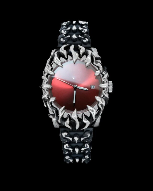 Cakar asli alabaster gaya Retro Y2K jam tangan Eropa dan Amerika Alien canggih Instagram dengan desain Niche yang sama