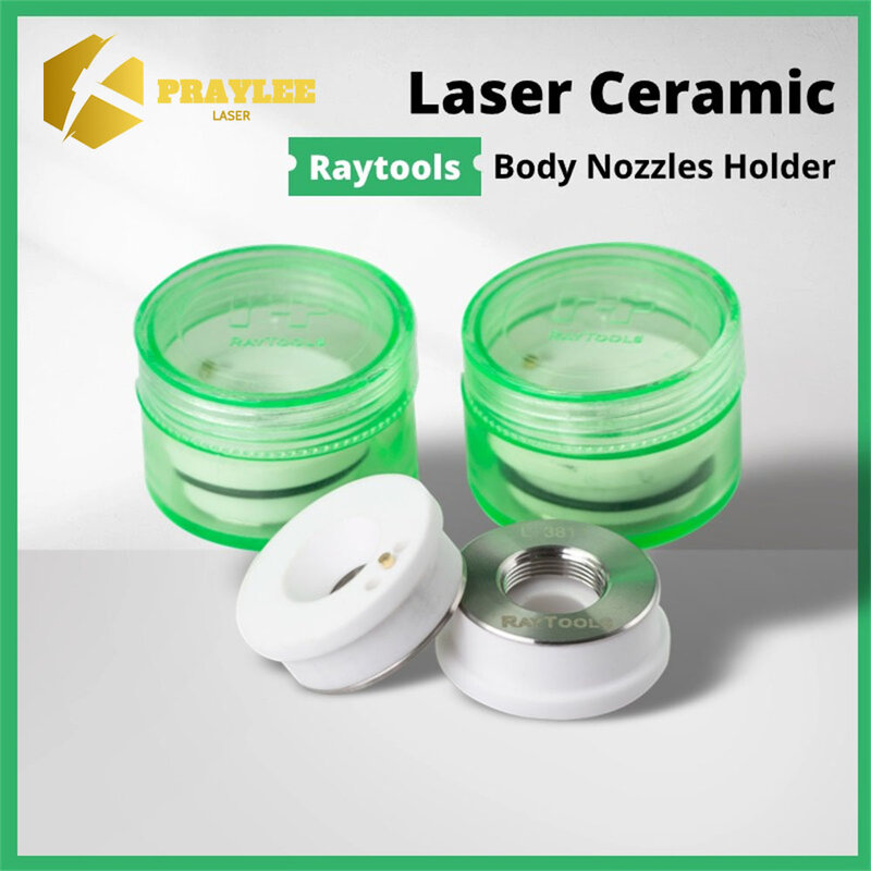 Pra Lee asli Raytools Laser keramik Nozzle pemegang Dia.28/32mm M14 untuk serat pemotong kepala BT230 BT240 BMH110