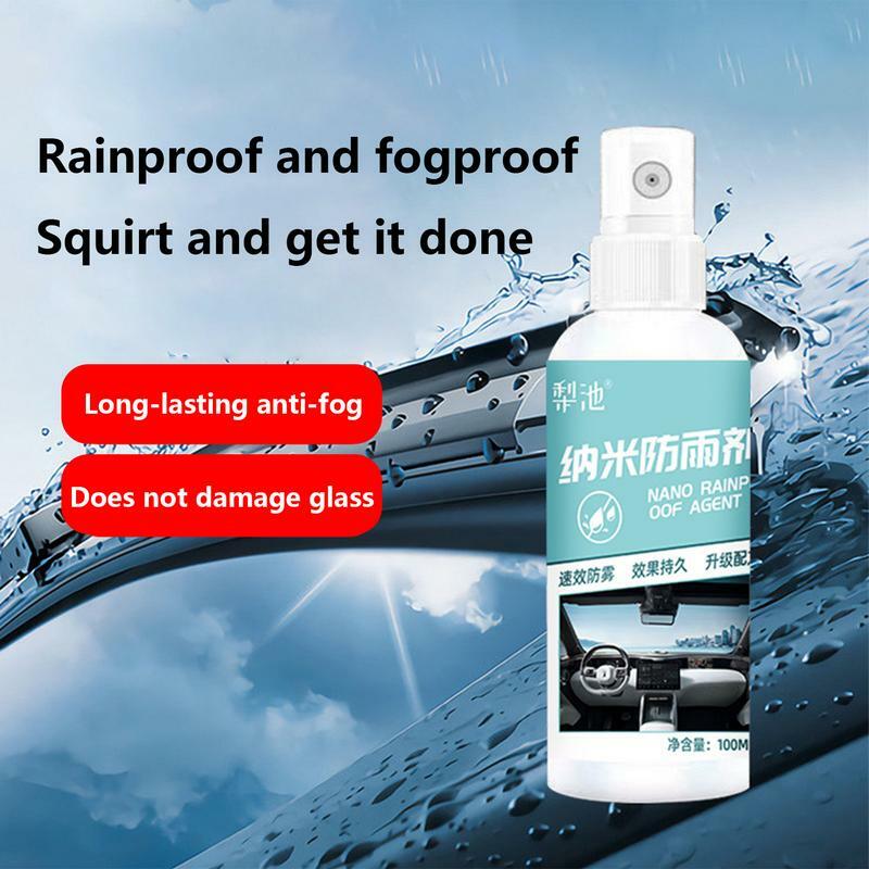 Pára-brisa do carro Anti Rain Spray, Agente de revestimento impermeável, Escudo de água ao ar livre, Multiuso e Longo, Agente Anti-Nebuloso
