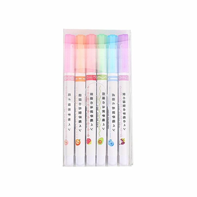 Scrapbooking Drawing Pens Ink Pigment Outline Pen Line Colored Pen Fluorescent Pens Art Markers Pens Curve Highlighter Pens
