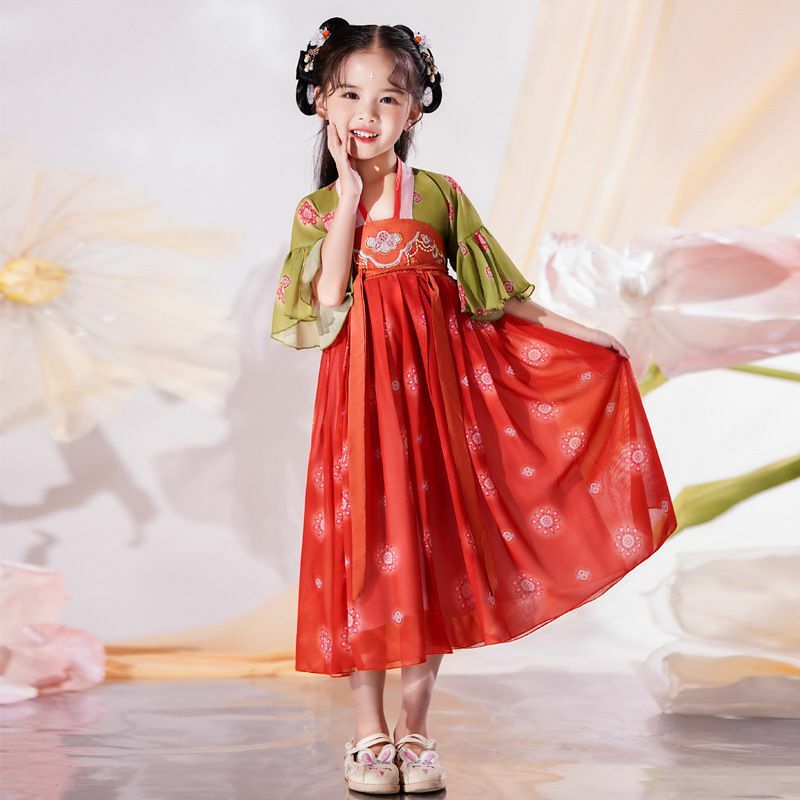 Robe de princesse Tang Style chinois pour filles, vêtements Hanfu, collection printemps et été 2023