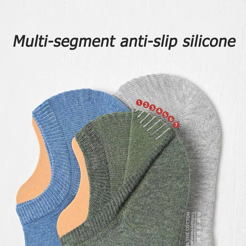 Chaussettes d'été 100% coton pour hommes, 2 paires invisibles, dépistolet antes et absorbant la sueur