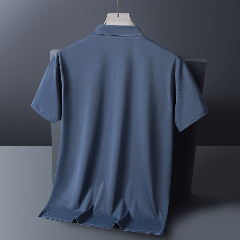 Plus Size 6XL 7XL 8XL 9XL High Quality Mens Golf Polo Shirt Moisture Wicking Quick-Dry Short Sleeve Business Polo Shirts For Men