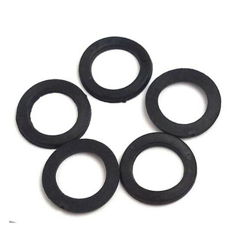10/20pcs Replacement Orings Rubber Washers For 1" Spinlock Dumbbell Nut Fitness Accessories Durable Practical Plastic Black 25mm