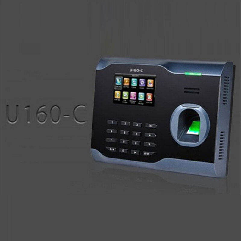 Lector de tiempo U160 TCP/IP, grabadora de tiempo integrada con WIFI, huella dactilar con software gratuito, sistema de asistencia de tiempo