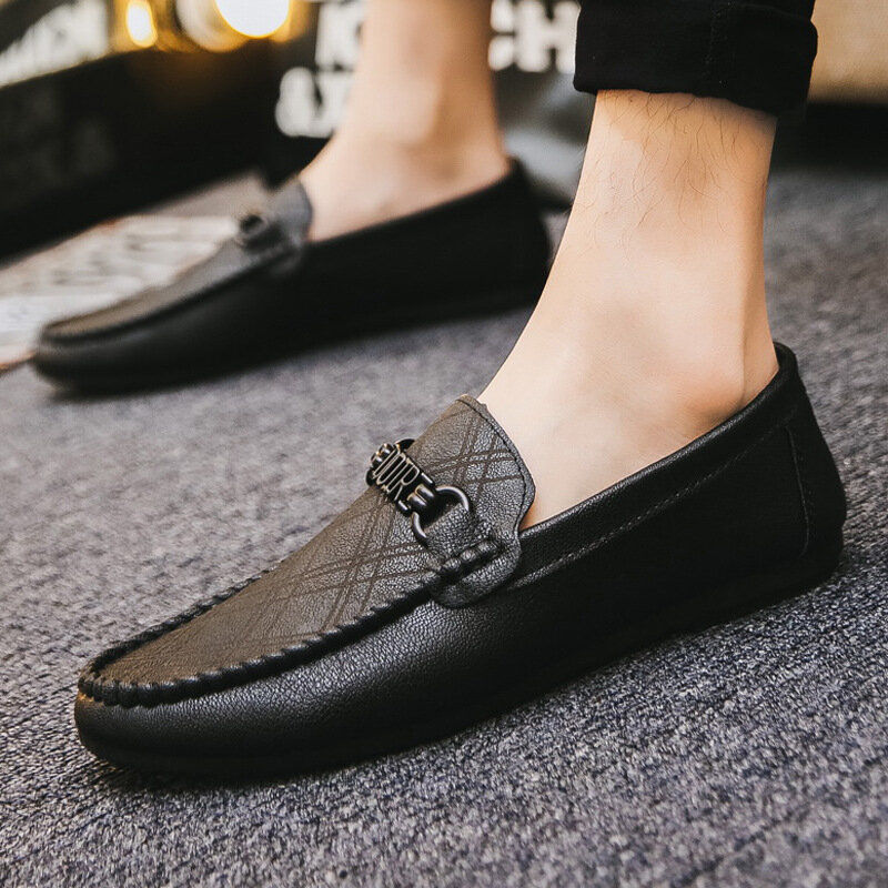 WOTTE męskie mokasyny moda wiosna Summe mężczyźni buty luksusowe buty ze skóry mężczyźni napęd obuwie klasyczne męskie obuwie