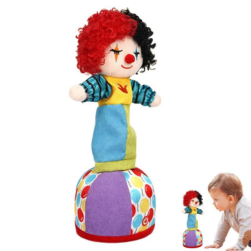 Mainan menari boneka Plush yang bisa dikontrol suara interaktif mainan edukasi badut lucu boneka lembut bertenaga baterai kartun