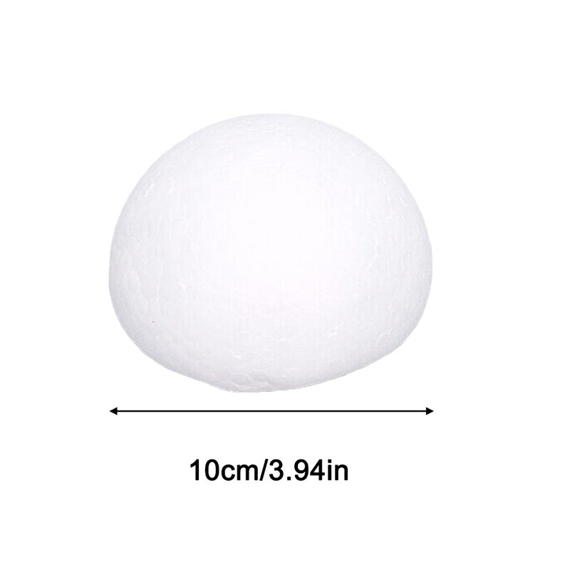 Hemisphere Foam Ball Flower Ball Foam 1 Pcs 6 Sizes DIY Foam Ball Hemisphere Foam Polystyrene Round Wedding White