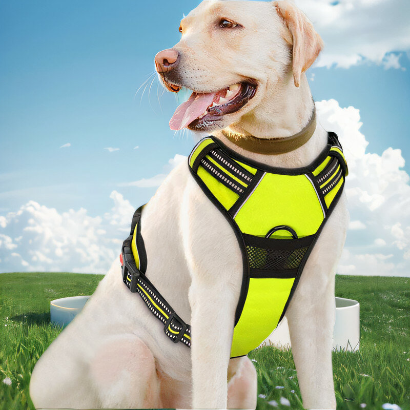 Reflective Dog Harness Breathable Dog Accessories Vest with Handle For Small Large Dogs Outdoor Walking Training Pet Supplies