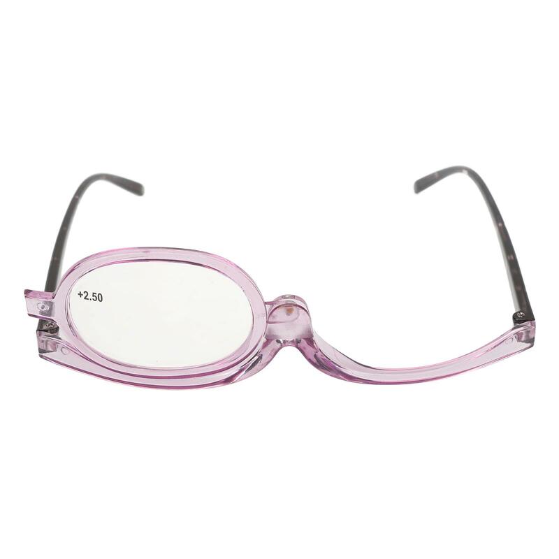Gafas de lectura giratorias para maquillaje, lentes intercambiables, resistentes a los arañazos, con aumento, para delineador de ojos y corrector