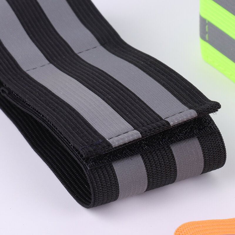 1 Pair Outdoor Night Bike Running Ankle/Leg Straps During Reflective Bands Elastic Armband Wristband