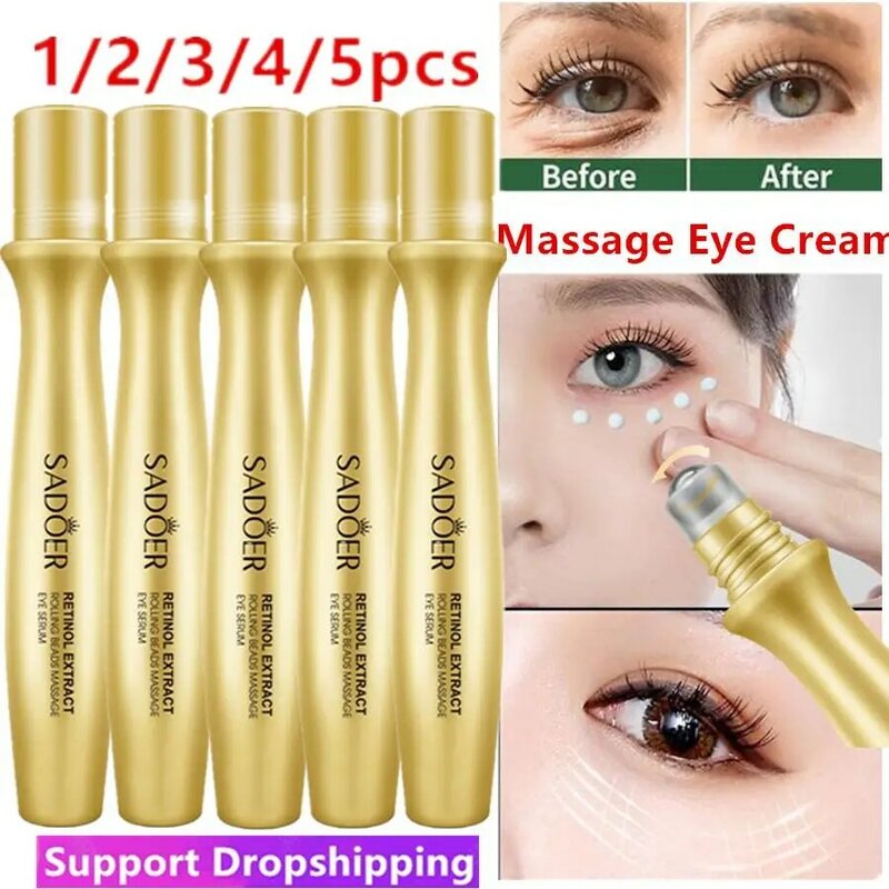 Lotto retinolo Eye Roller Cream Massager Emulsionen Remove Bags gonfiore occhiaie sbiancante idratante bellezza salute pelle Ca