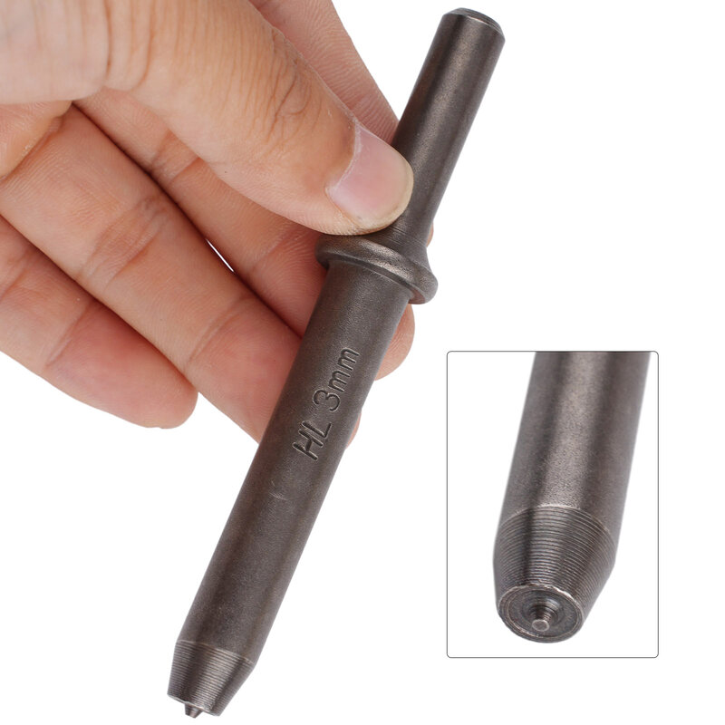 Air Tool Rivet Head 1PC Air nailer martello pneumatico a percussione in acciaio ad alto tenore di carbonio solido Semi-cavo per ristrutturazione