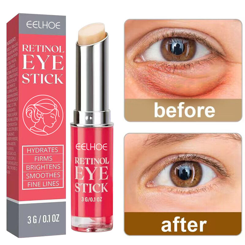 Anti-rugas Eye Cream, Retinol Stick, se livrar de círculos escuros inchados, levantar a área dos olhos, clareamento, hidratação, Reparação Saúde