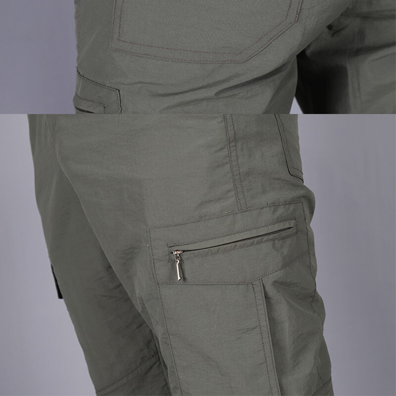 Pantalones Cargo informales para hombre, pantalón táctico militar, transpirable, impermeable, con múltiples bolsillos, talla grande S-5XL