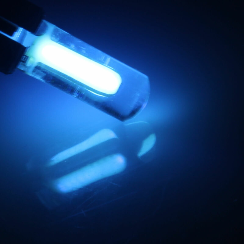 1x gelo azul rv t10 w5w canto luz lâmpada de leitura gel macio 20 emissores cob smd led 159 161 168 2521 z20411