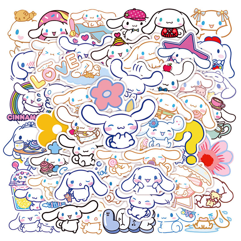 50 stücke Kinder Aufkleber Cartoon Kuromi meine Melodie niedlichen Abziehbilder Spielzeug für Mädchen Laptop Kawaii ästhetische Anime Dekoration Kinder Aufkleber