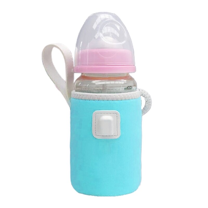 F62D Protetor calor leite para carrinho bebê, garrafa amamentação, aquecedor, termostato isolamento