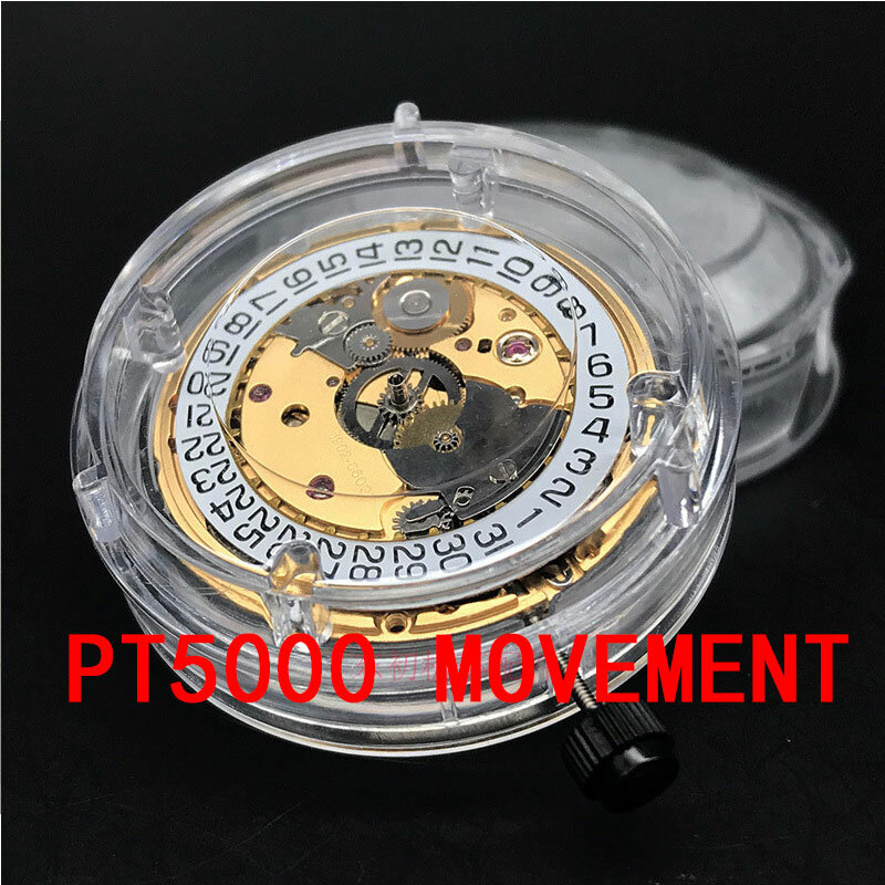 Hong Kong Pt5000 Gold neues Uhrwerk automatische dreipolige Zeichen Kalender mechanische Metall Top-Qualität