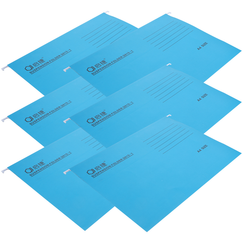 6Pcs Hanging File Folder Frames Receipts Folder Colorful Bills Holders Office Organizer Accessories
