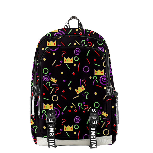 Creative Dream SMP Ranboo Men Women Backpack Primary Middle School Students Oxford Bag Teenager Boys Girls Travel Backpack