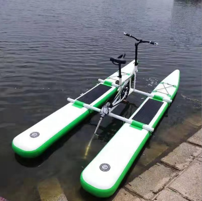Bicicleta inflable de agua para una sola persona, juguete ligero de pvc, con pedal, novedad de 2023