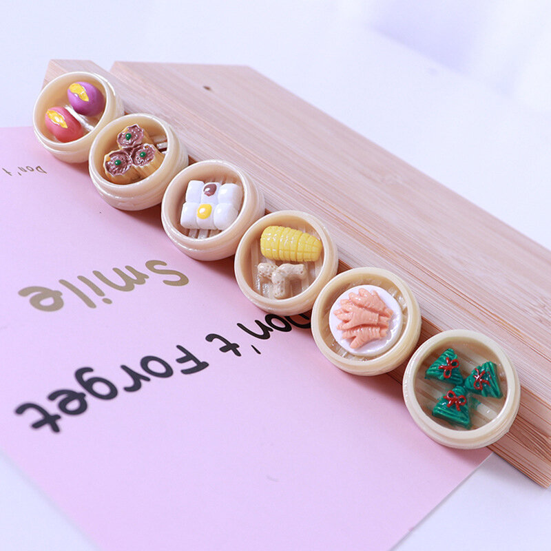 Mainan makanan miniatur, model simulasi makanan, resin campuran kreatif, Aksesori Perhiasan DIY buatan tangan