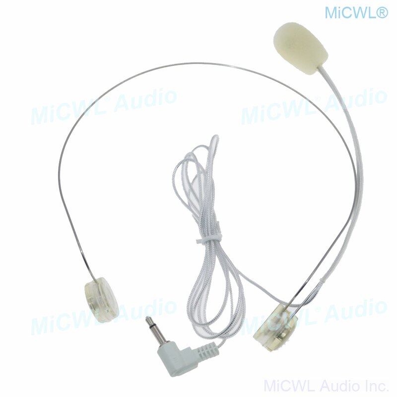 Invisível cabeça usar fone de ouvido microfone para alto-falante amplificador portátil megafone caber crianças e adultos 3.5mm mono
