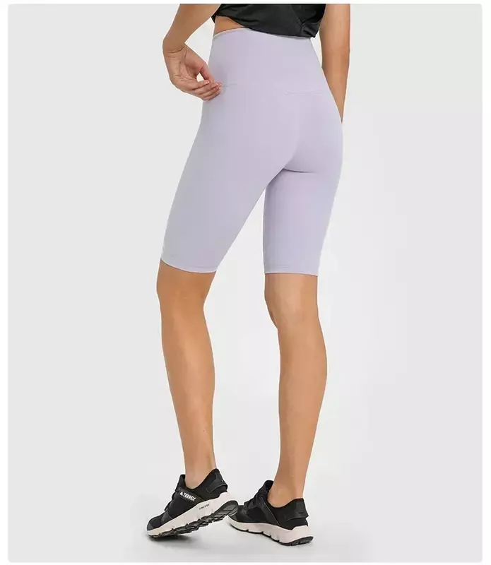 Lemon Align celana pendek ketat pinggang tinggi 10 "tanpa pabrik garis kekurangan kebugaran lari Yoga wanita tinggi elastis cepat kering 5 poin celana