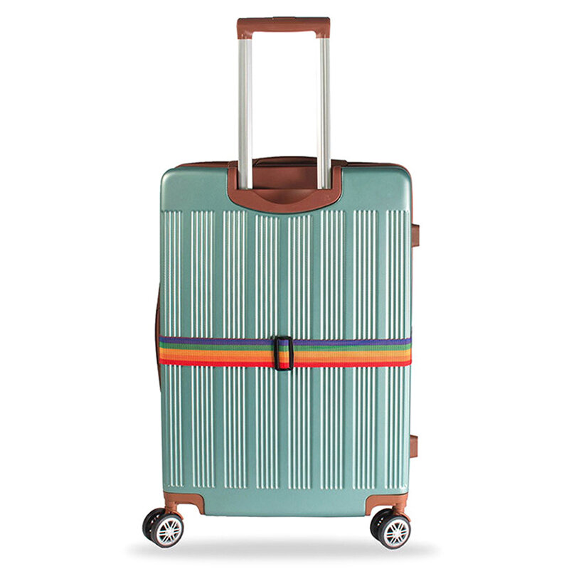 Correa de equipaje ajustable para maleta de viaje, cinturón cruzado de embalaje, hebilla de bloqueo de nailon, cinturones de equipaje, accesorios para bolsas de Camping, 1 unidad