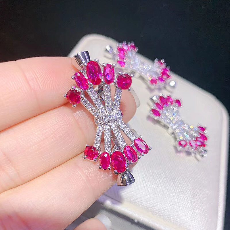 1piece green/blue/red/ zircon  Clasp Jewelry pendant accessory connector  wholesale  hook FPPJ