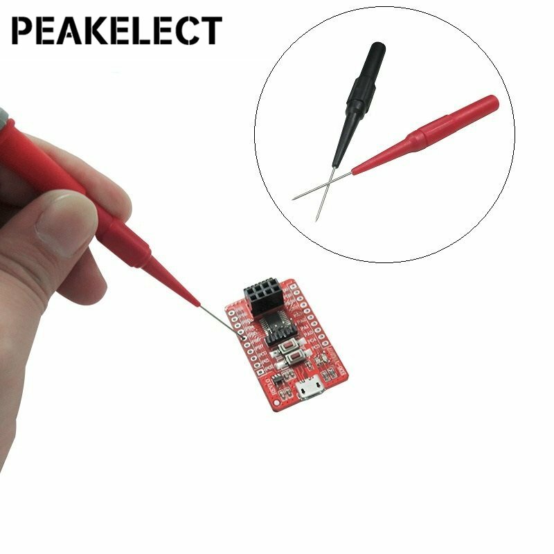 Peakelect p1600c 7 em 1 4mm banana plug multímetro teste leva kit pluggable sonda automotivo conjunto de teste ic gancho jacaré clipes