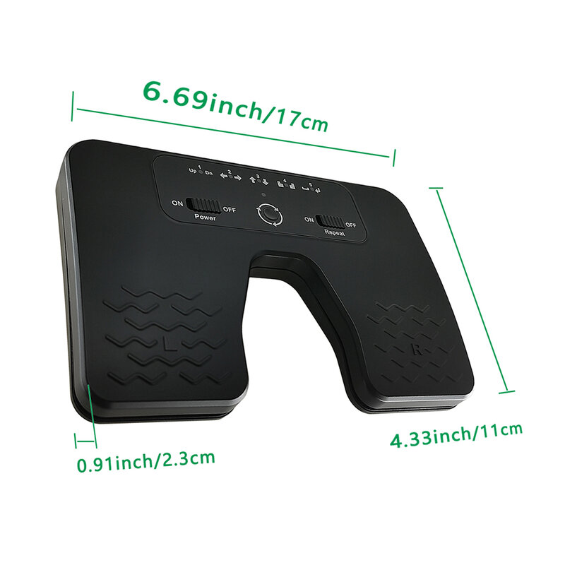 Yueyinpu Wireless Foot Pedal Double Switch Music Page Turner per iOS Android Windows tablet smartphone ricaricabile antiscivolo